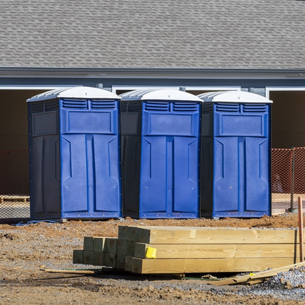 is there a specific order in which to place multiple portable toilets in Cypress California